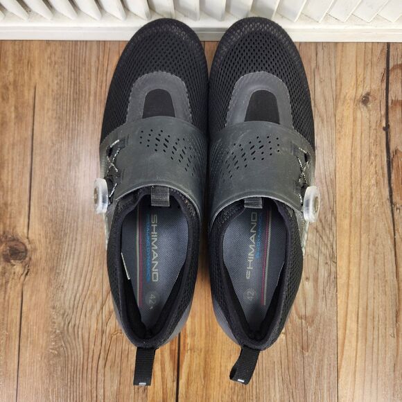 Shimano IC5 Indoor BOA Spin Cycling Shoes Womens Size 9.5 Black 2 Bolt SH-IC500W - Picture 5 of 9